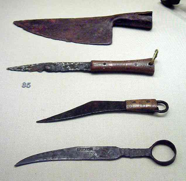 Historia de los cuchillos y su evolución
