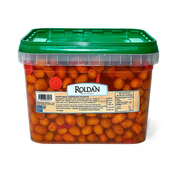 Aceituna Gazpacha Picante Roldán 5kg.