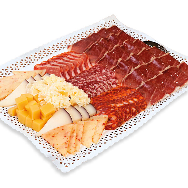 Bandeja de Quesos Mixtos y Embutidos Ibéricos 10-12 pers. 700g.