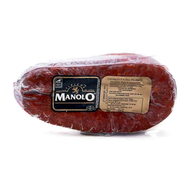 Chorizo De León Ahumado Picante 350-450Gr. Aprox.