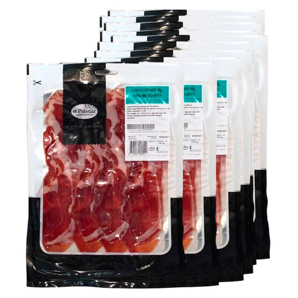 Pack Sobres de Paleta Ibérica Cebo de Campo 50% Raza Ibérica 100g. x10