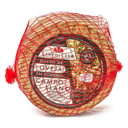 Queso Curado Manchego de Oveja Flor de Romero "Campollano" - Delicia Tradicional de España