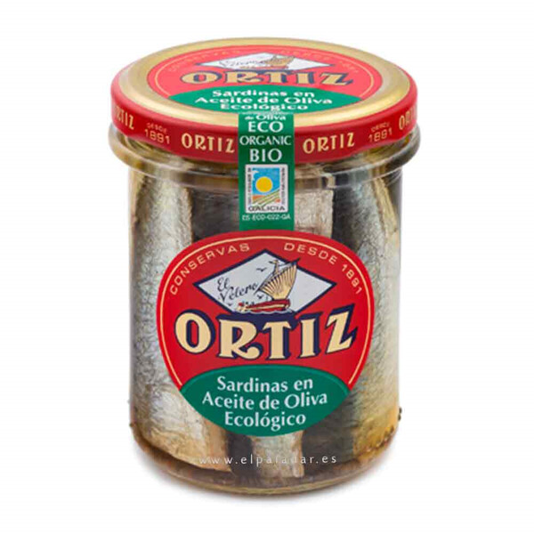 Comprar Sardinas en Aceite de Oliva Virgen Extra Ecológico Ortiz